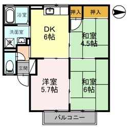 グリーンフル鳴神の物件間取画像